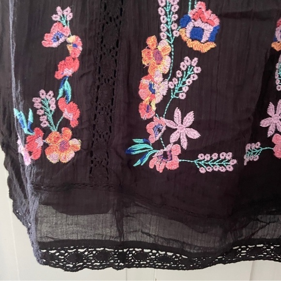 Free People Perfectly Victorian Black Embroidered Dress - Picture 15 of 16
